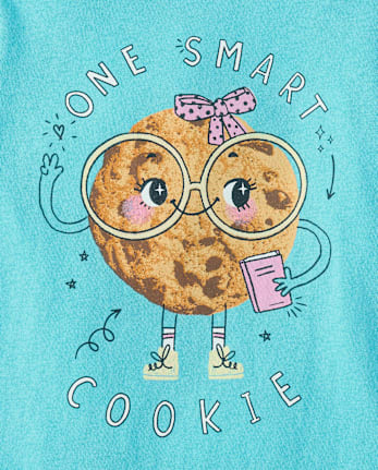 Baby And Toddler Girls Smart Cookie Graphic Tee