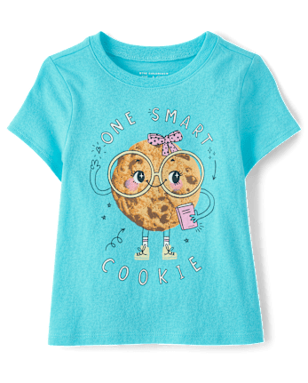 Baby And Toddler Girls Smart Cookie Graphic Tee
