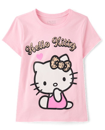 Girls Hello Kitty® Puff Print Graphic Tee
