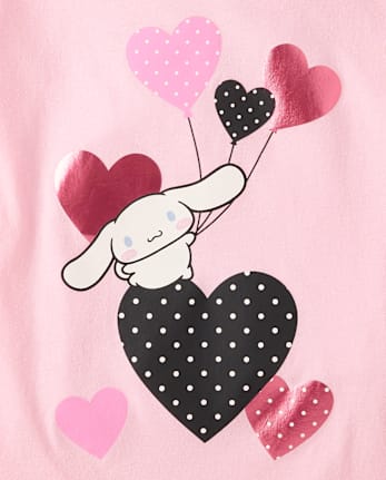 Girls Cinnamoroll™ Foil Heart Graphic Tee