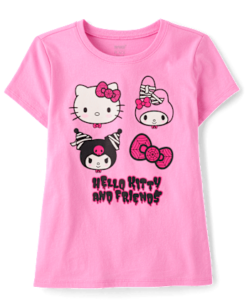Girls Hello Kitty® And Friends Glow Halloween Graphic Tee