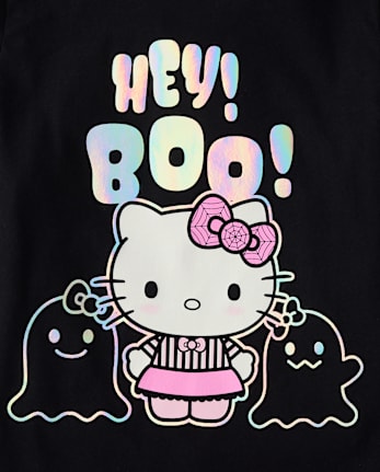 Girls Hello Kitty® Holographic Halloween Graphic Tee