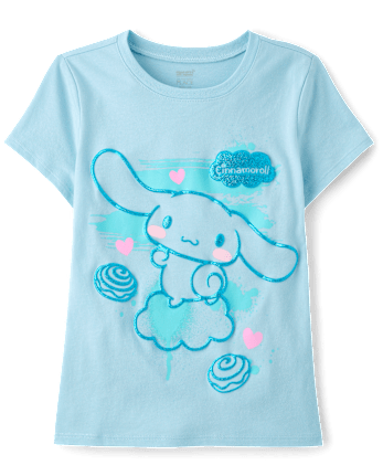 T-shirt graphique à paillettes Cinnamoroll™ pour filles