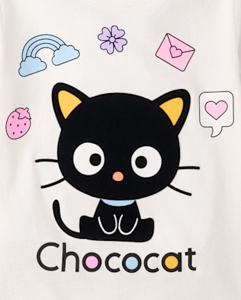 Girls Chococat Flocked Graphic Tee