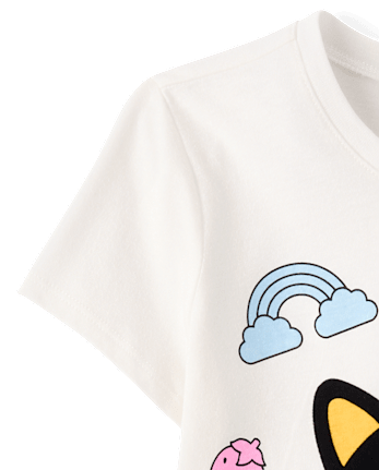 Girls Chococat Flocked Graphic Tee