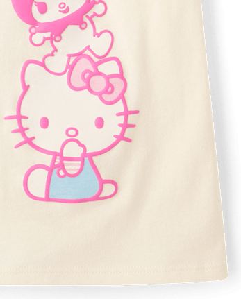 Girls Hello Kitty® And Friends Puff Print Graphic Tee