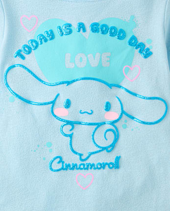 T-shirt graphique à paillettes Cinnamoroll™ pour petites filles