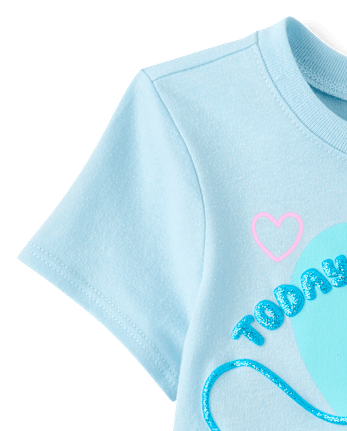 T-shirt graphique à paillettes Cinnamoroll™ pour petites filles