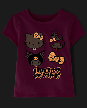 Toddler Girls Hello Kitty® And Friends Glow Halloween Graphic Tee