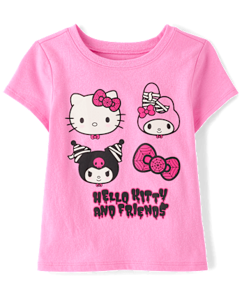 Toddler Girls Hello Kitty® And Friends Glow Halloween Graphic Tee