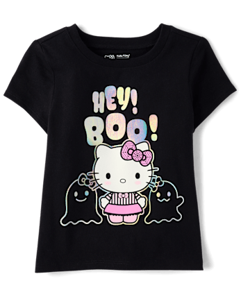 Toddler Girls Hello Kitty® Holographic Halloween Graphic Tee