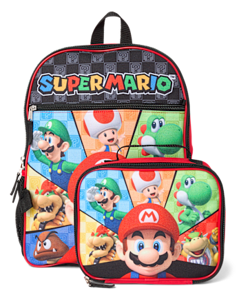 Boys Super Mario Backpack 2-Piece Set