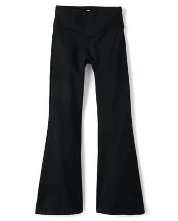 Girls Quick Dry V-Waist Flare Leggings