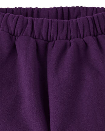 Girls Lace Side Stripe Premium Fleece Jogger Pants