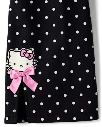 Girls Hello Kitty® And Friends Print Premium Fleece Wide Leg Sweatpants