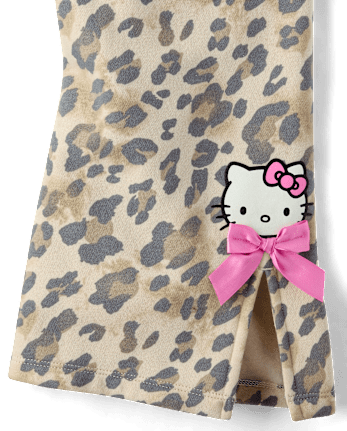 Girls Hello Kitty® And Friends Print Premium Fleece Wide Leg Sweatpants