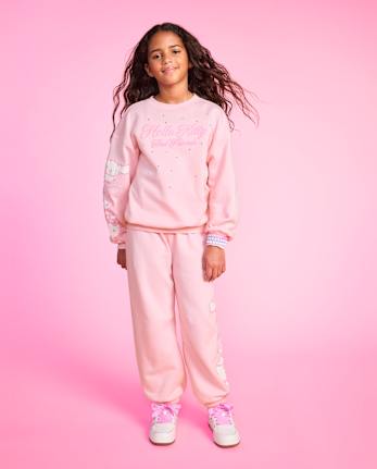 Girls Hello Kitty® And Friends Premium Fleece Barrel Sweatpants
