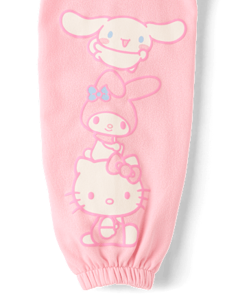 Girls Hello Kitty® And Friends Premium Fleece Barrel Sweatpants