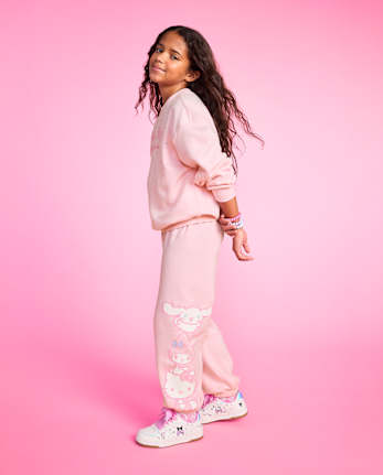 Girls Hello Kitty® And Friends Premium Fleece Barrel Sweatpants