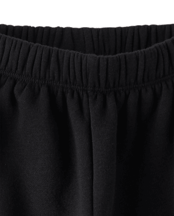 Girls Faux Lace Premium Fleece Baggy Jogger Pants