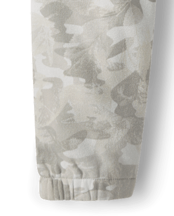 Boys Camo Premium Fleece Jogger Pants