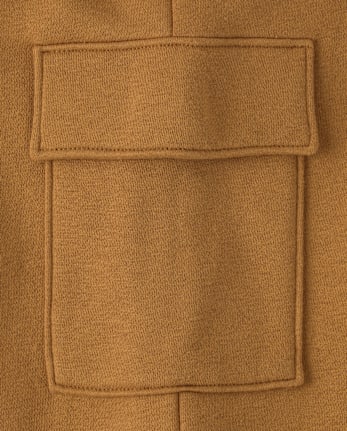 Boys Premium Fleece Cargo Jogger Pants