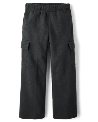Boys Premium Fleece Cargo Sweatpants
