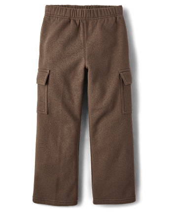 Boys Premium Fleece Cargo Sweatpants