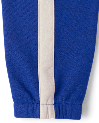 Pantalon de jogging en polaire premium à rayures latérales pour garçon