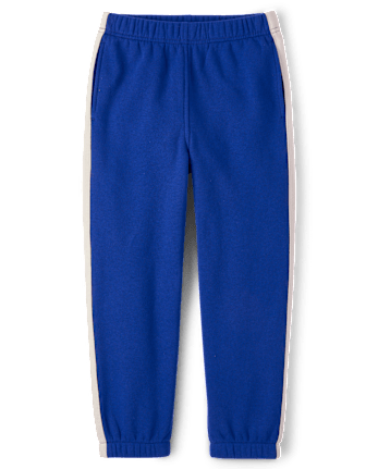 Pantalon de jogging en polaire premium à rayures latérales pour garçon