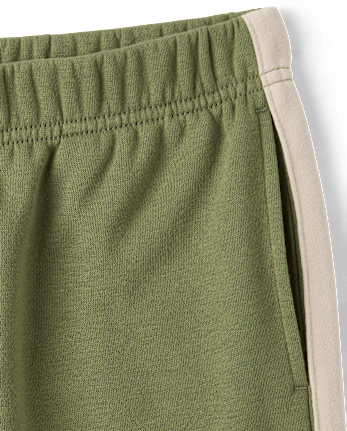 Boys Side Stripe Premium Fleece Jogger Pants