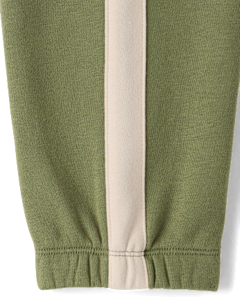 Boys Side Stripe Premium Fleece Jogger Pants