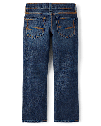 Boys Ripped Straight Jeans
