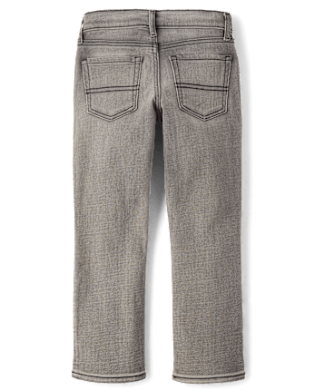 Boys Ripped Straight Jeans