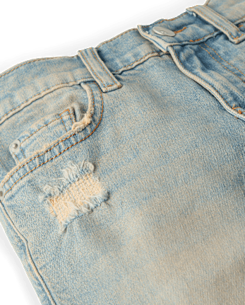 Boys Ripped Straight Jeans