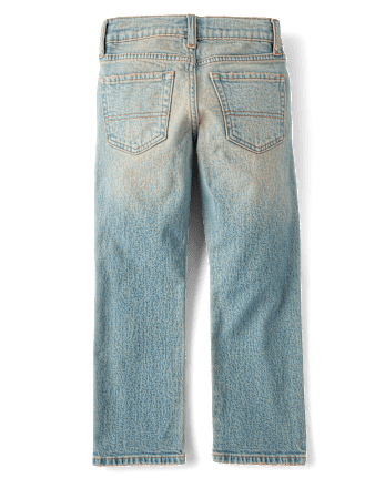 Boys Ripped Straight Jeans
