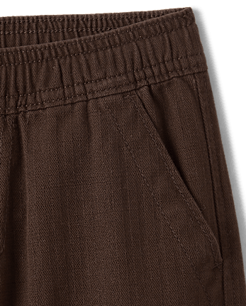 Boys Textured Baggy Pull On Cargo Pants