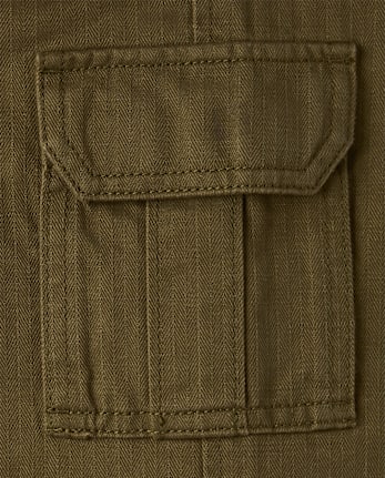 Boys Textured Baggy Pull On Cargo Pants