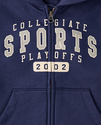 Boys Varsity Premium Fleece Zip Up Hoodie