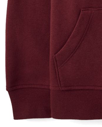 Sweat à capuche zippé en polaire premium pour garçon, style universitaire - BITTERSWEET