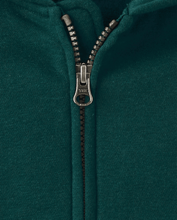 Boys Varsity Premium Fleece Zip Up Hoodie - BALT GREEN