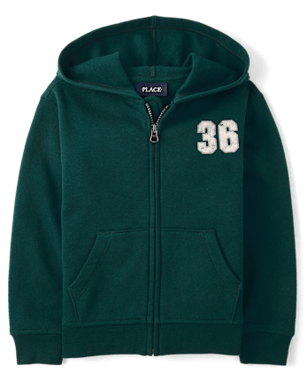 Boys Varsity Premium Fleece Zip Up Hoodie