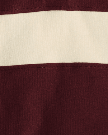 Boys Colorblock Rugby Polo - BITTERSWEET