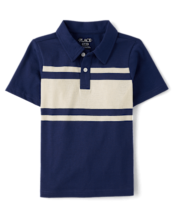 Boys Colorblock Soft Jersey Polo