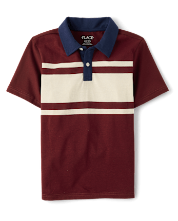 Boys Colorblock Soft Jersey Polo