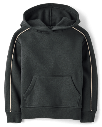Boys Side Stripe Premium Fleece Hoodie