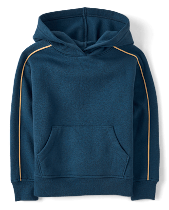 Boys Side Stripe Premium Fleece Hoodie