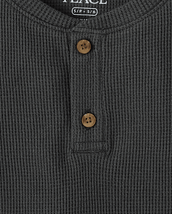 Boys Thermal Henley Top