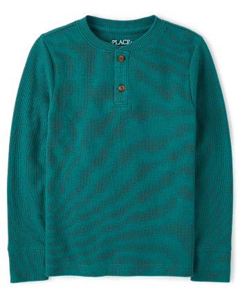 Boys Thermal Henley Top