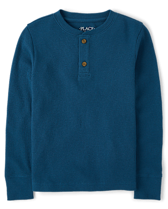 Boys Thermal Henley Top